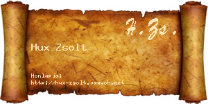 Hux Zsolt névjegykártya