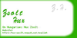 zsolt hux business card